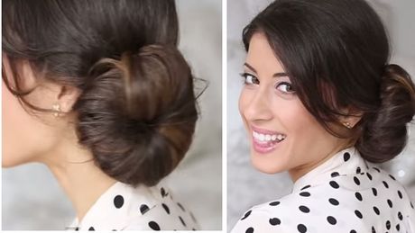 Chignon avec un donut